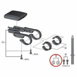 Shimano Cable Holding Kit DI2 Cover/Hose 2 Units