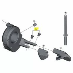 Shimano XT DI2 M9050 Lever Slide Fixing 2 Bolts
