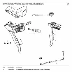 SRAM Exchange Kit For Red Etap AXS Shifter And Brake Disc Left