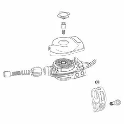 SRAM X01 DH Right Black Shift Lever Trigger Cover Kit